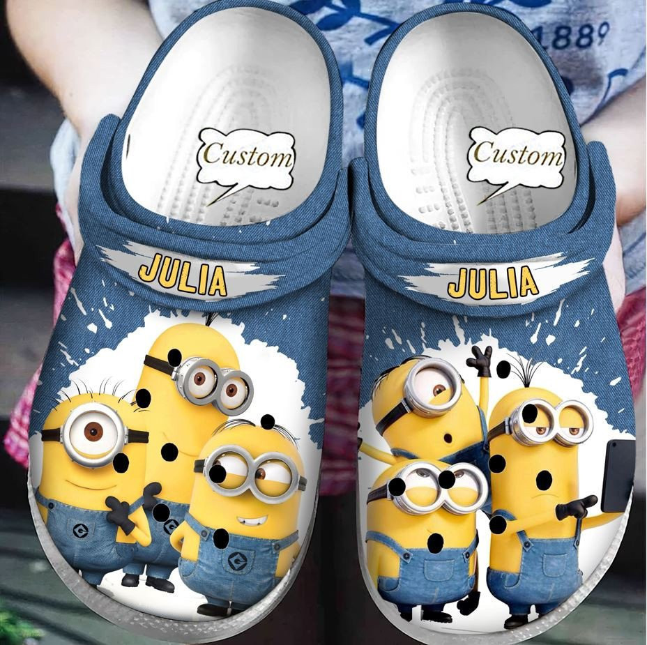 Minions Cartoon Crocs Crocband Clogs Shoes Comfortable For Men Women and Kids