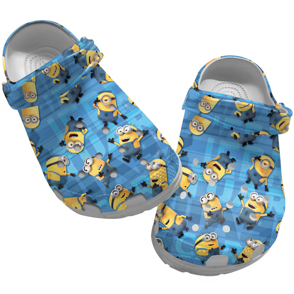 Minions Cartoon Crocs Crocband Clogs Shoes Comfortable For Men Women and Kids