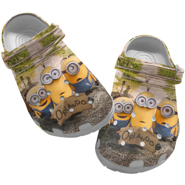Minions Cartoon Crocs Crocband Clogs Shoes Comfortable For Men Women and Kids