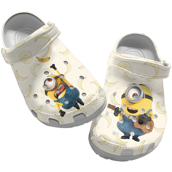 Minions Cartoon Crocs Crocband Clogs Shoes Comfortable For Men Women and Kids