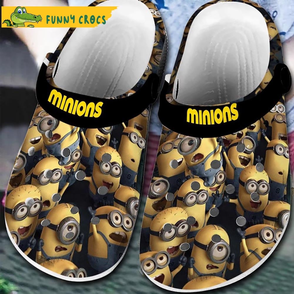 Minions Cartoon Crocs Crocband Clogs Shoes Comfortable For Men Women and Kids