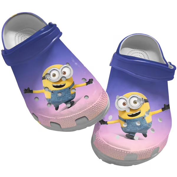 Minions Cartoon Crocs Crocband Clogs Shoes Comfortable For Men Women and Kids