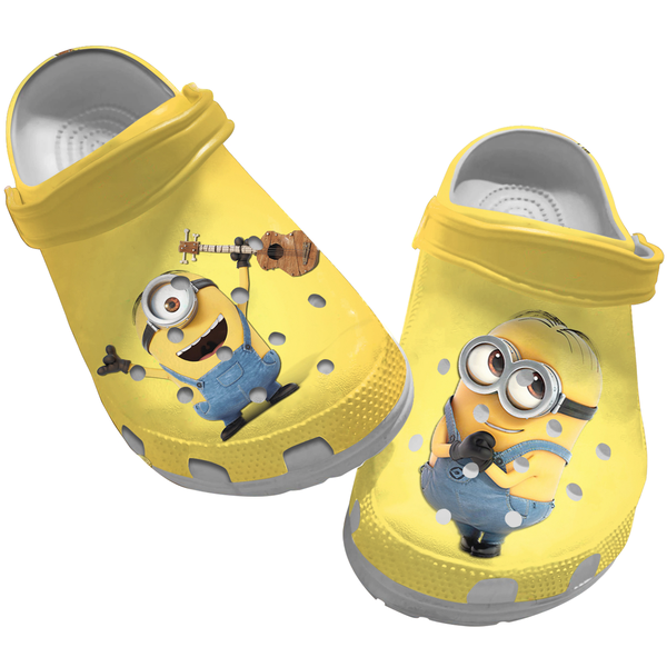 Minions Cartoon Crocs Crocband Clogs Shoes Comfortable For Men Women and Kids