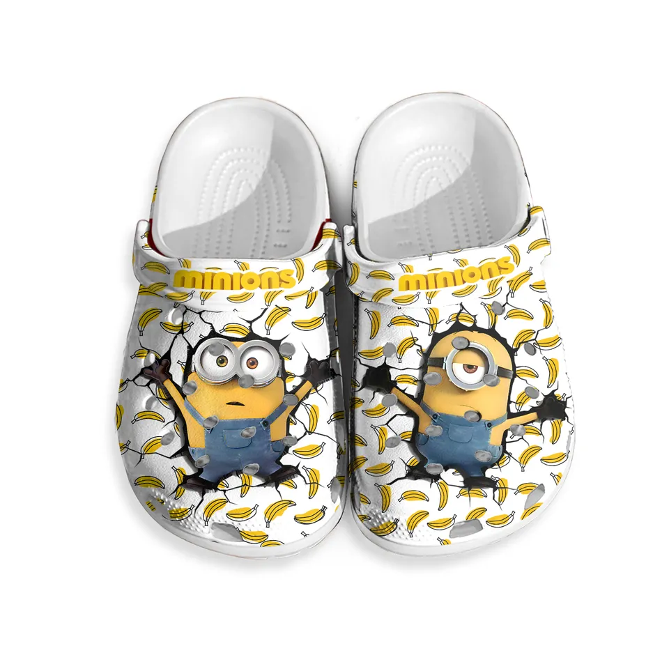 Minions Cartoon Crocs Crocband Clogs Shoes Comfortable For Men Women and Kids