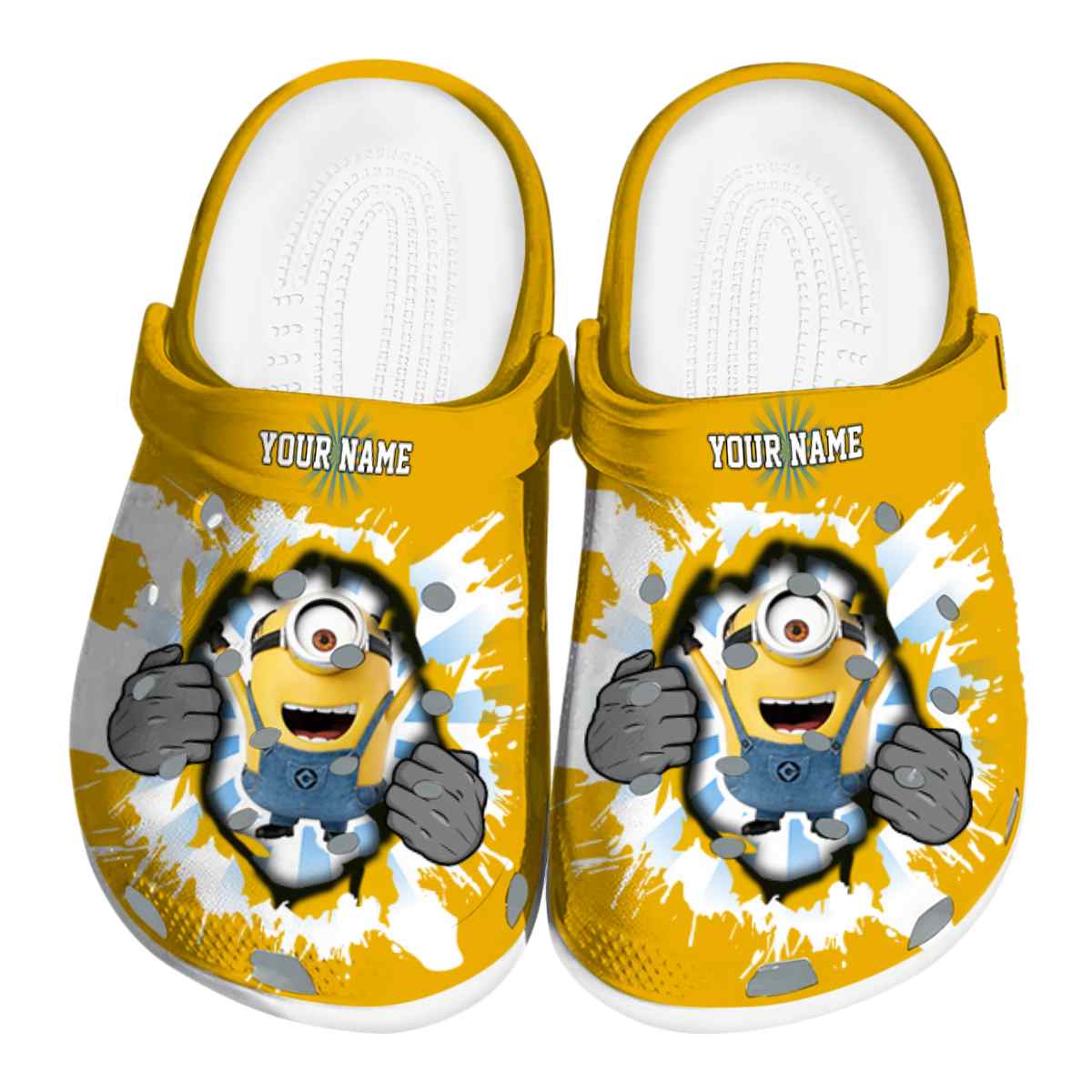 Minions Cartoon Crocs Crocband Clogs Shoes Comfortable For Men Women and Kids