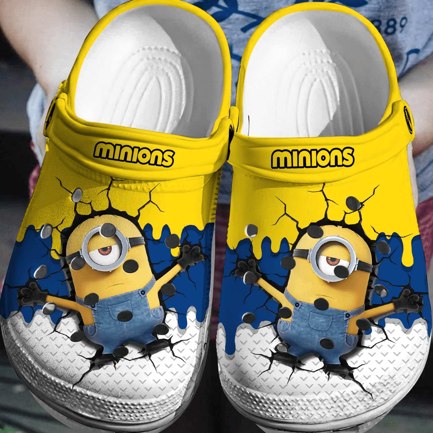 Minions Cartoon Crocs Crocband Clogs Shoes Comfortable For Men Women and Kids