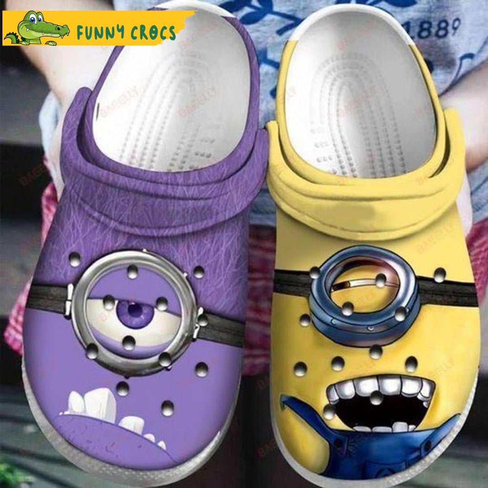 Minions Cartoon Crocs Crocband Clogs Shoes Comfortable For Men Women and Kids