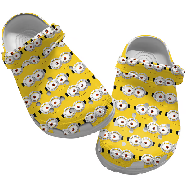 Minions Cartoon Crocs Crocband Clogs Shoes Comfortable For Men Women and Kids