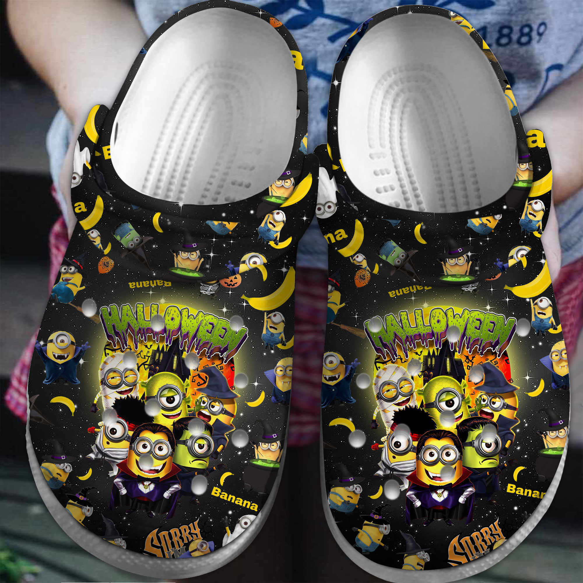 Minions Cartoon Crocs Crocband Clogs Shoes Comfortable For Men Women and Kids