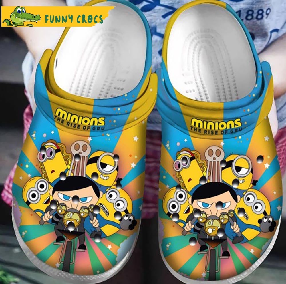 Minions Cartoon Crocs Crocband Clogs Shoes Comfortable For Men Women and Kids