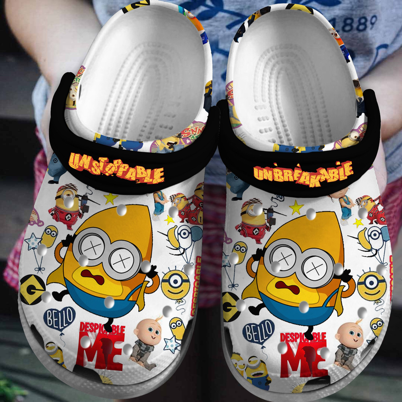 Minions Cartoon Crocs Crocband Clogs Shoes Comfortable For Men Women and Kids