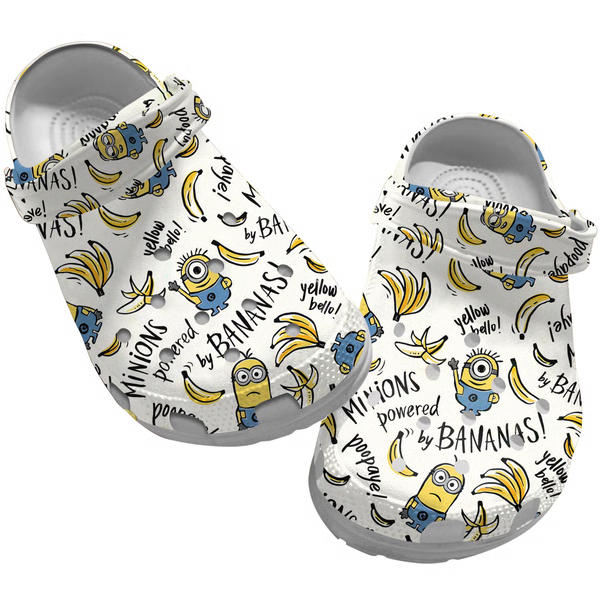 Minions Cartoon Crocs Crocband Clogs Shoes Comfortable For Men Women and Kids