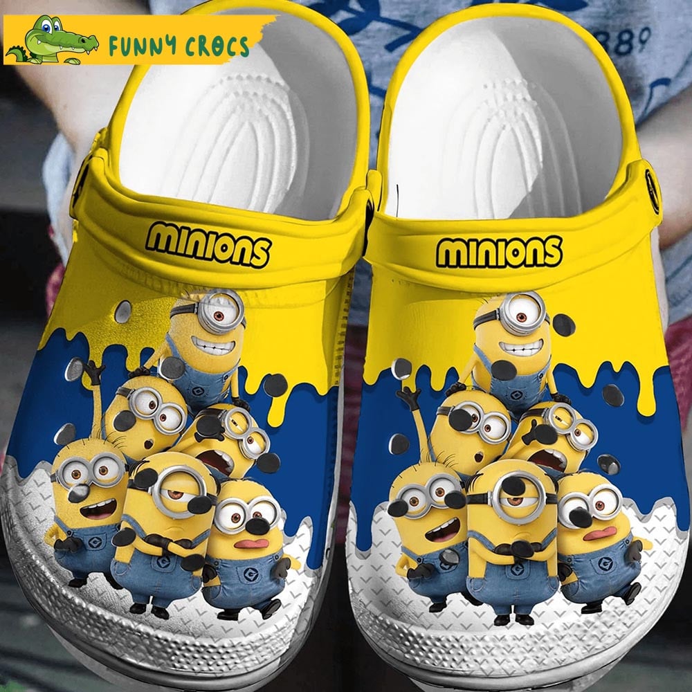 Minions Cartoon Crocs Crocband Clogs Shoes Comfortable For Men Women and Kids