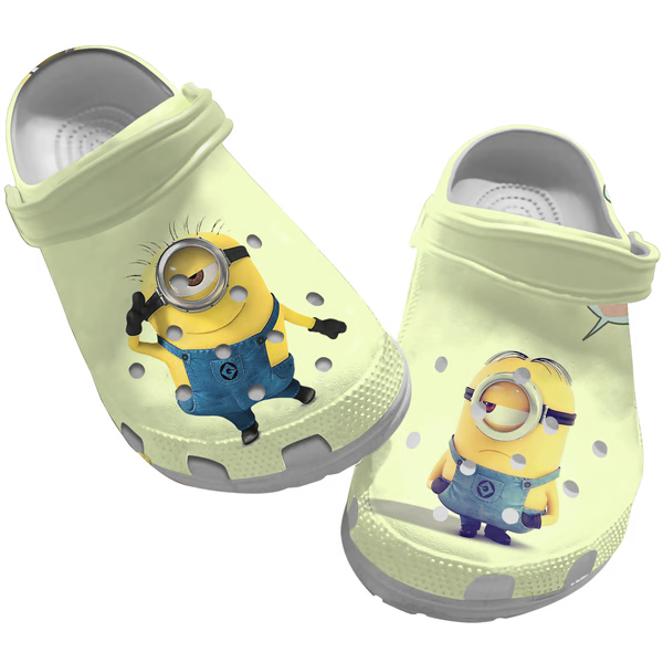 Minions Cartoon Crocs Crocband Clogs Shoes Comfortable For Men Women and Kids