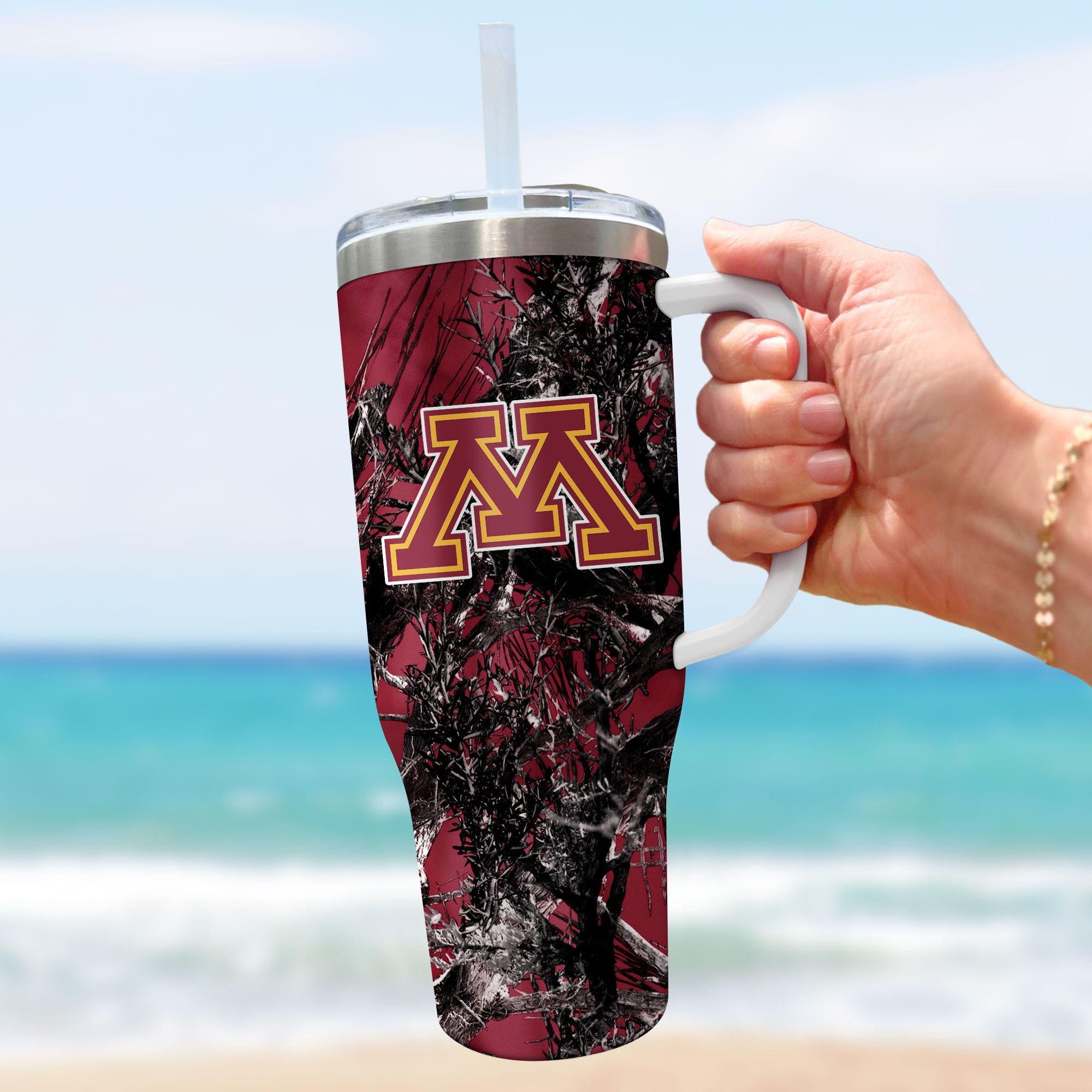 Minnesota Golden Gophers NCAA Hunting Custom Stanley Cup 40 oz 30 oz Tumbler With HandleTVC230115 - Image 3