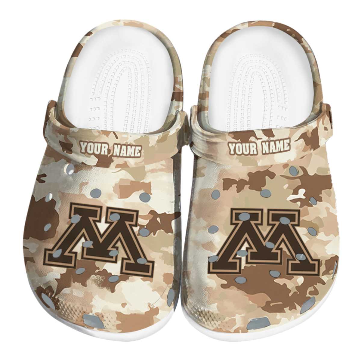 Minnesota Golden Gophers NCAA Sport Crocs Crocband Clogs Shoes Comfortable For Men Women and Kids
