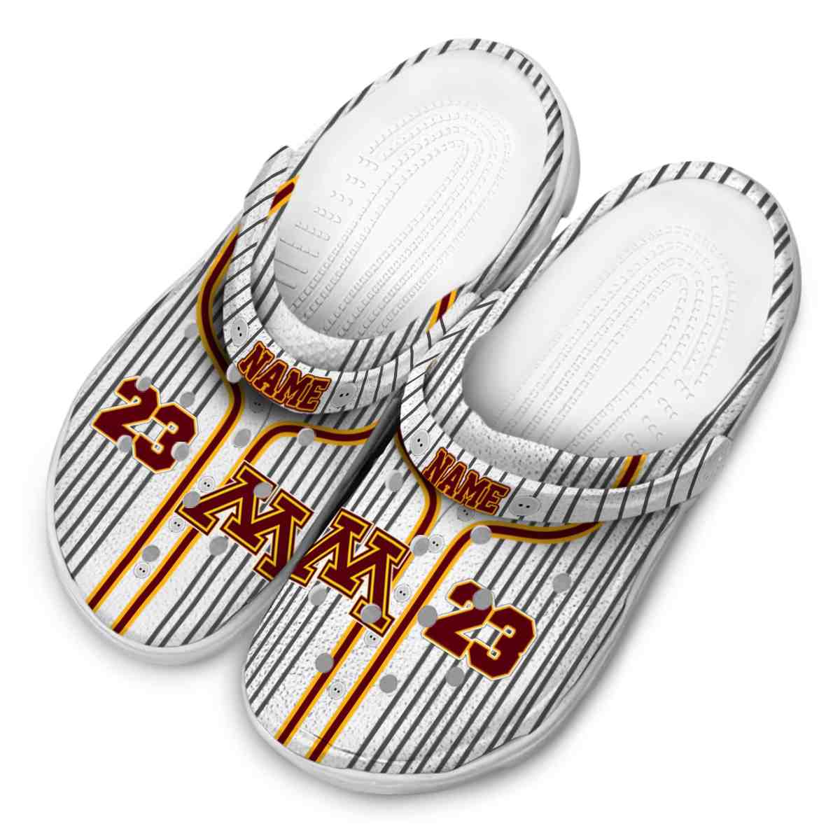 Minnesota Golden Gophers NCAA Sport Crocs Crocband Clogs Shoes Comfortable For Men Women and Kids - Image 4