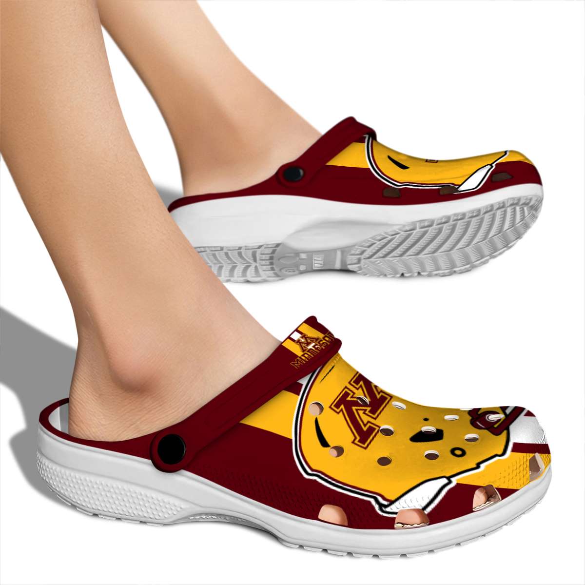 Minnesota Golden Gophers NCAA Sport Crocs Crocband Clogs Shoes Comfortable For Men Women and Kids - Image 2
