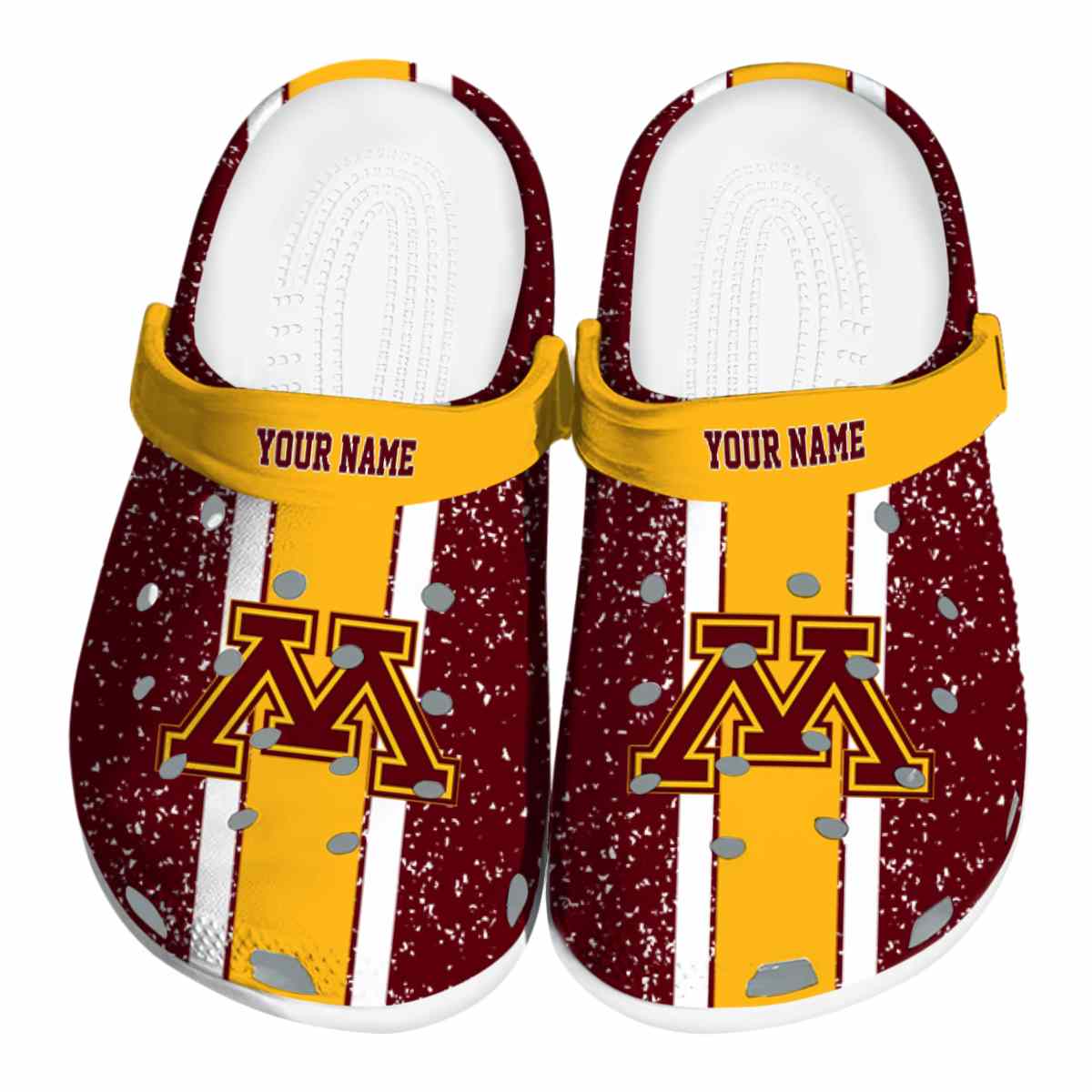 Minnesota Golden Gophers NCAA Sport Crocs Crocband Clogs Shoes Comfortable For Men Women and Kids