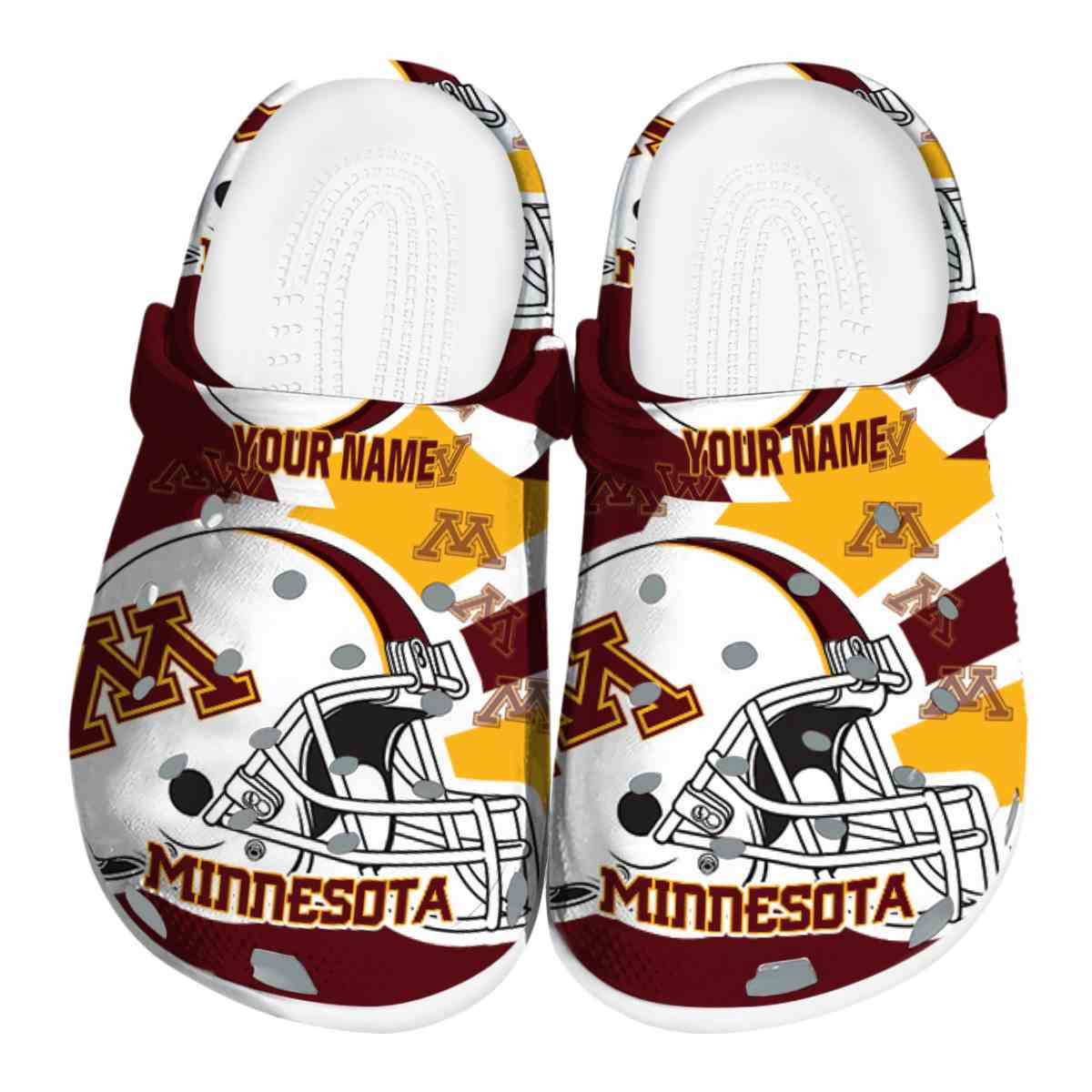 Minnesota Golden Gophers NCAA Sport Crocs Crocband Clogs Shoes Comfortable For Men Women and Kids