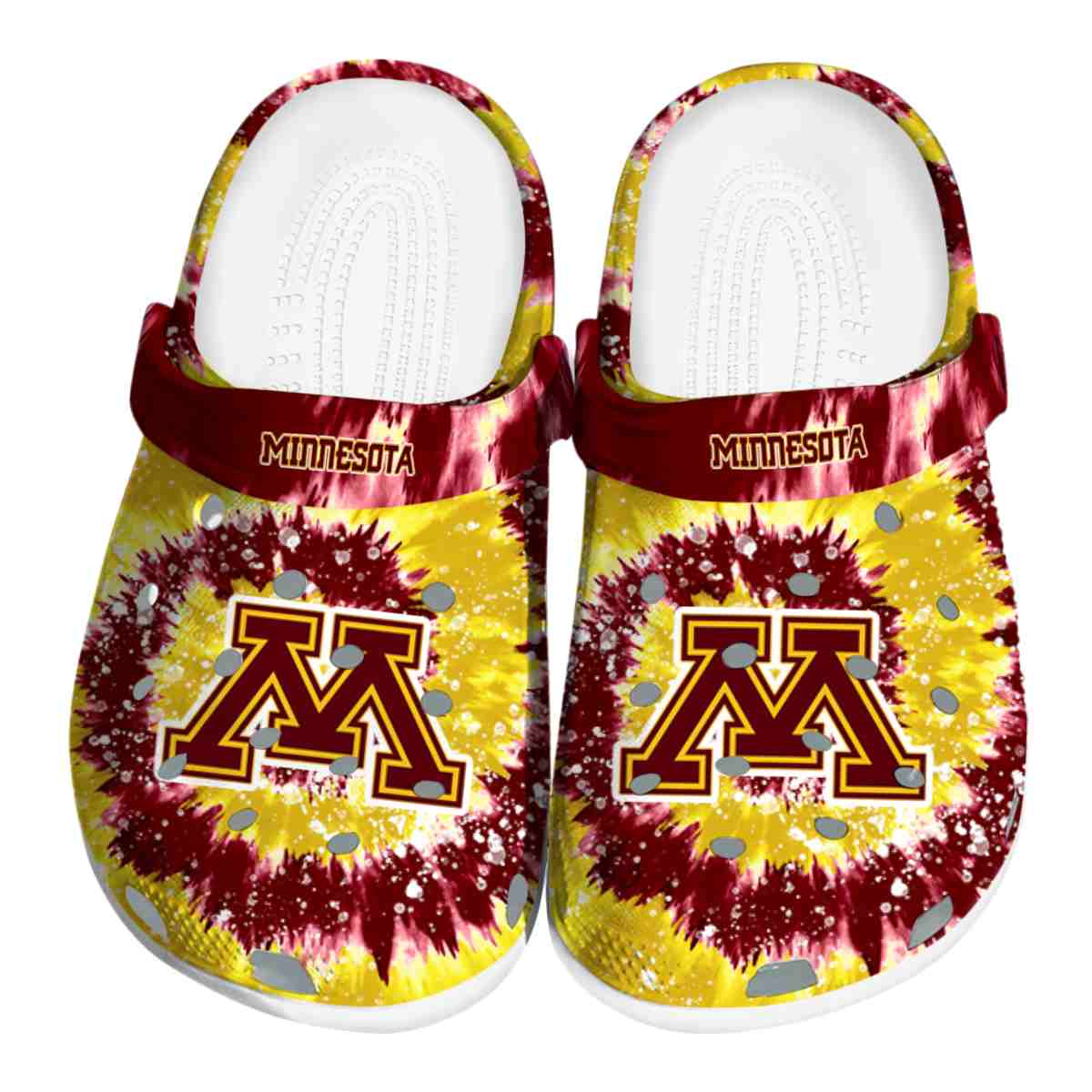 Minnesota Golden Gophers NCAA Sport Crocs Crocband Clogs Shoes Comfortable For Men Women and Kids