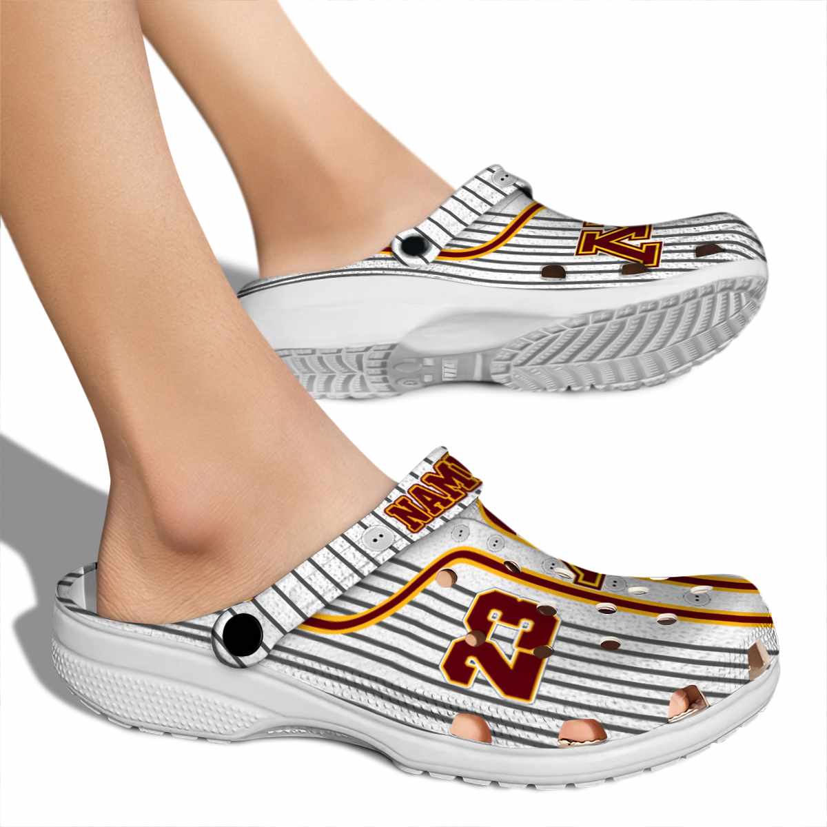 Minnesota Golden Gophers NCAA Sport Crocs Crocband Clogs Shoes Comfortable For Men Women and Kids - Image 2