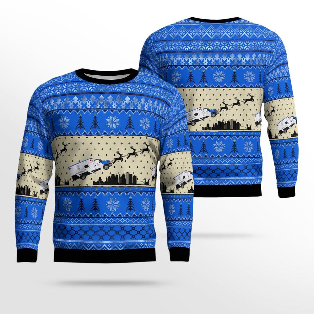 Minnesota Mayo Clinic Ambulance Service Ugly Sweater Christmas Unisex Sweaters Gift For Christmas