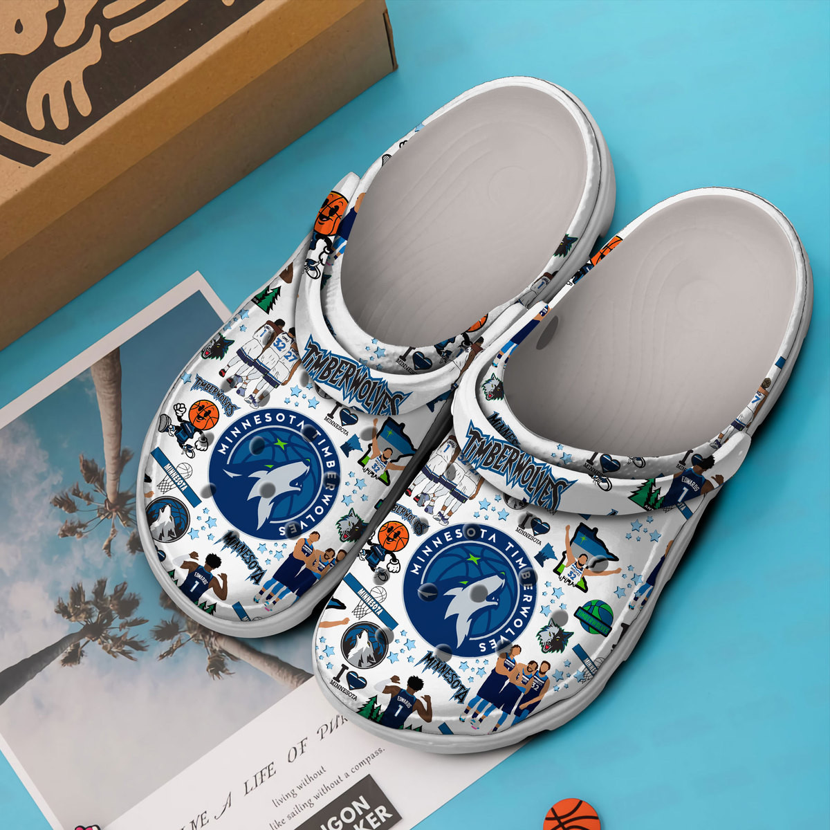 Minnesota Timberwolves NBA Sport Crocs Crocband Clogs Shoes Comfortable For Men Women and Kids - Image 3