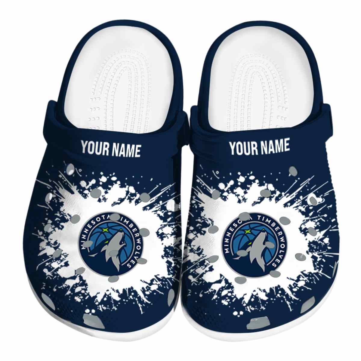Minnesota Timberwolves NBA Sport Crocs Crocband Clogs Shoes Comfortable For Men Women and Kids
