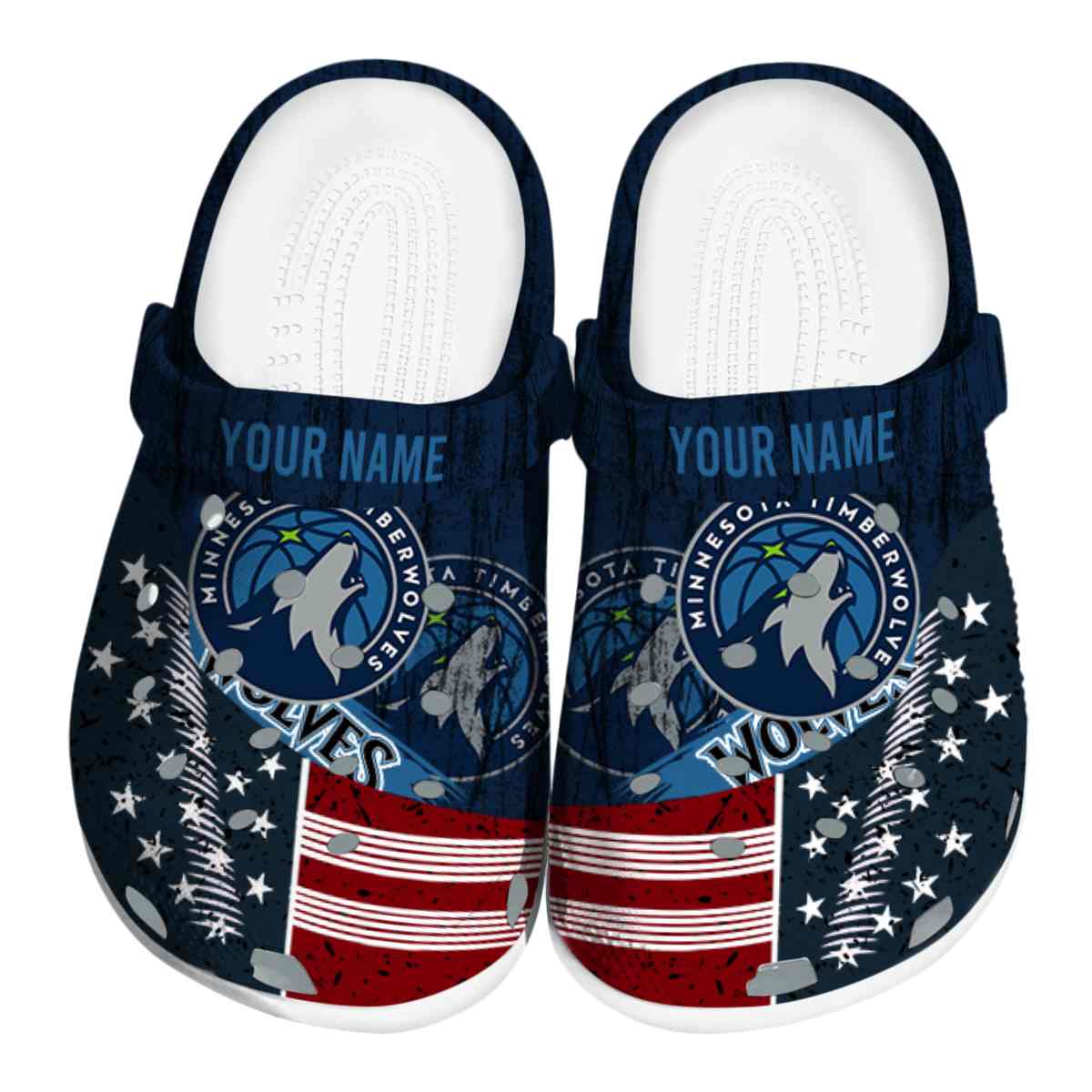 Minnesota Timberwolves NBA Sport Crocs Crocband Clogs Shoes Comfortable For Men Women and Kids
