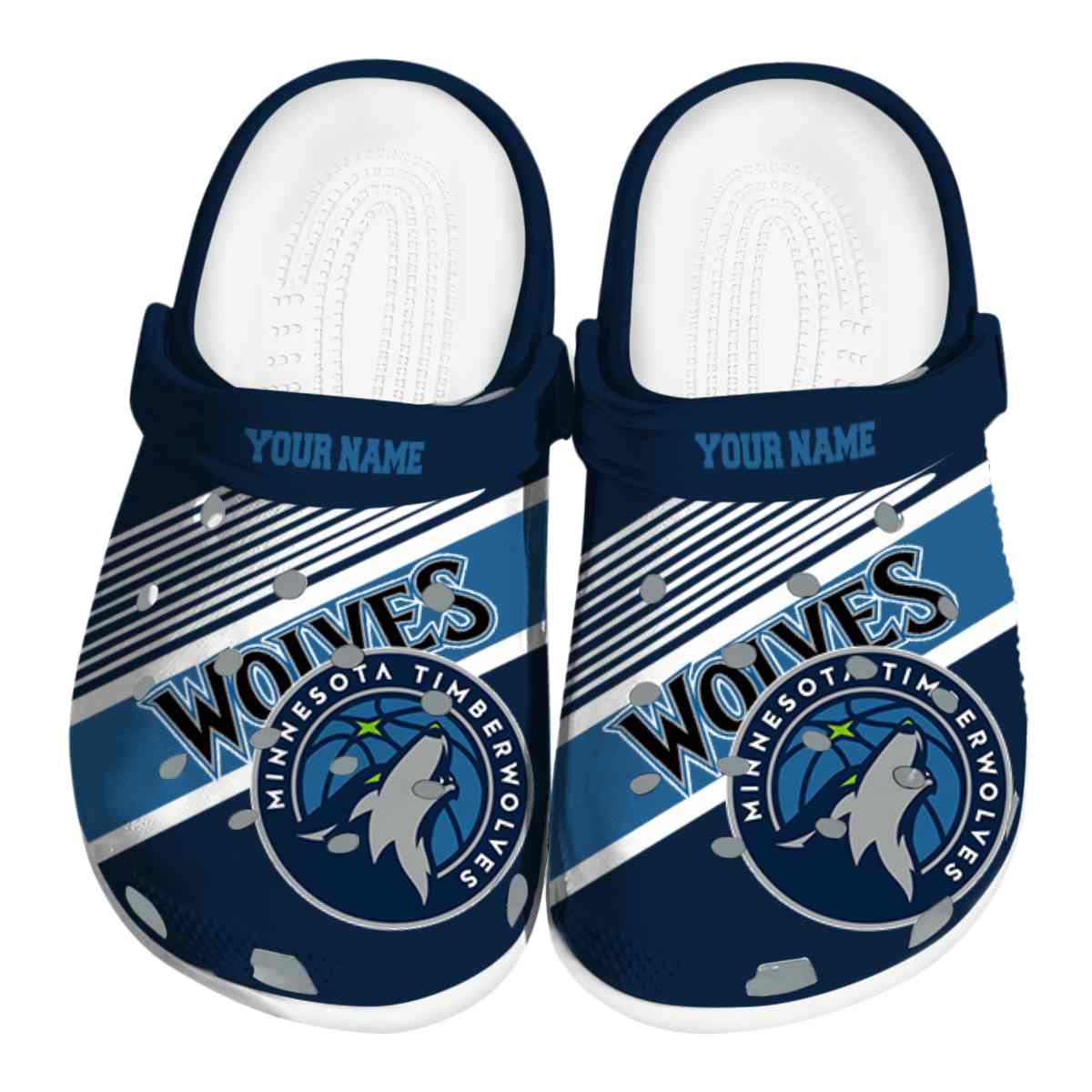 Minnesota Timberwolves NBA Sport Crocs Crocband Clogs Shoes Comfortable For Men Women and Kids