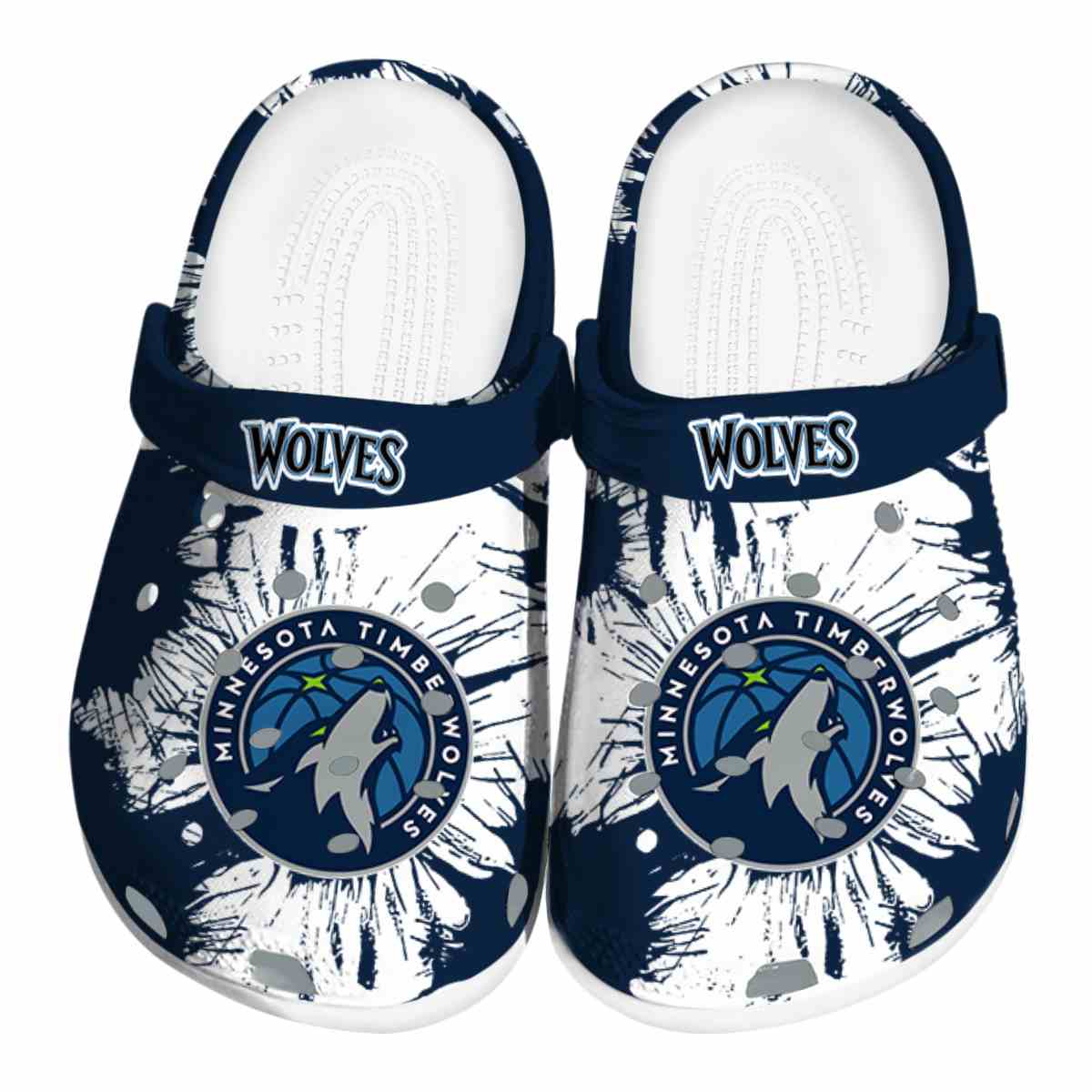 Minnesota Timberwolves NBA Sport Crocs Crocband Clogs Shoes Comfortable For Men Women and Kids