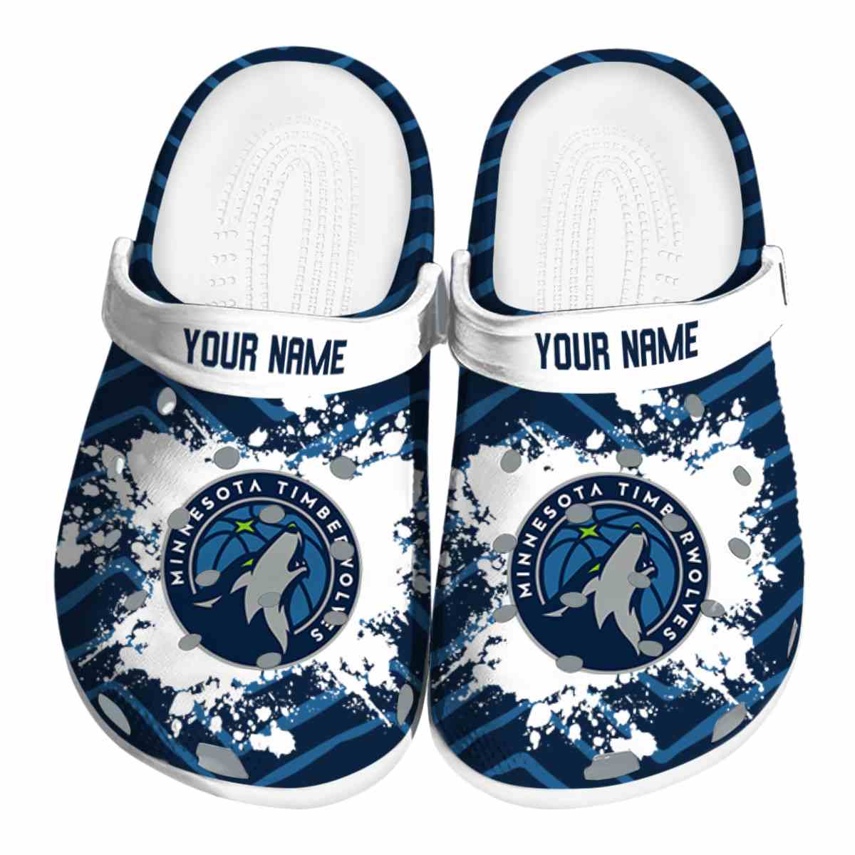Minnesota Timberwolves NBA Sport Crocs Crocband Clogs Shoes Comfortable For Men Women and Kids