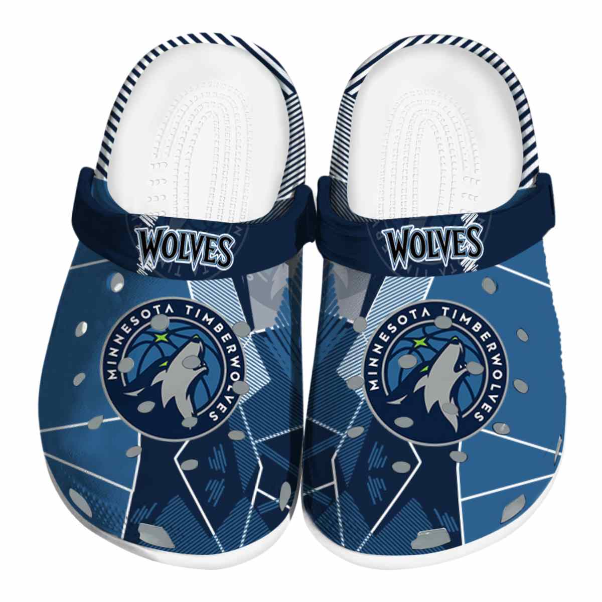 Minnesota Timberwolves NBA Sport Crocs Crocband Clogs Shoes Comfortable For Men Women and Kids
