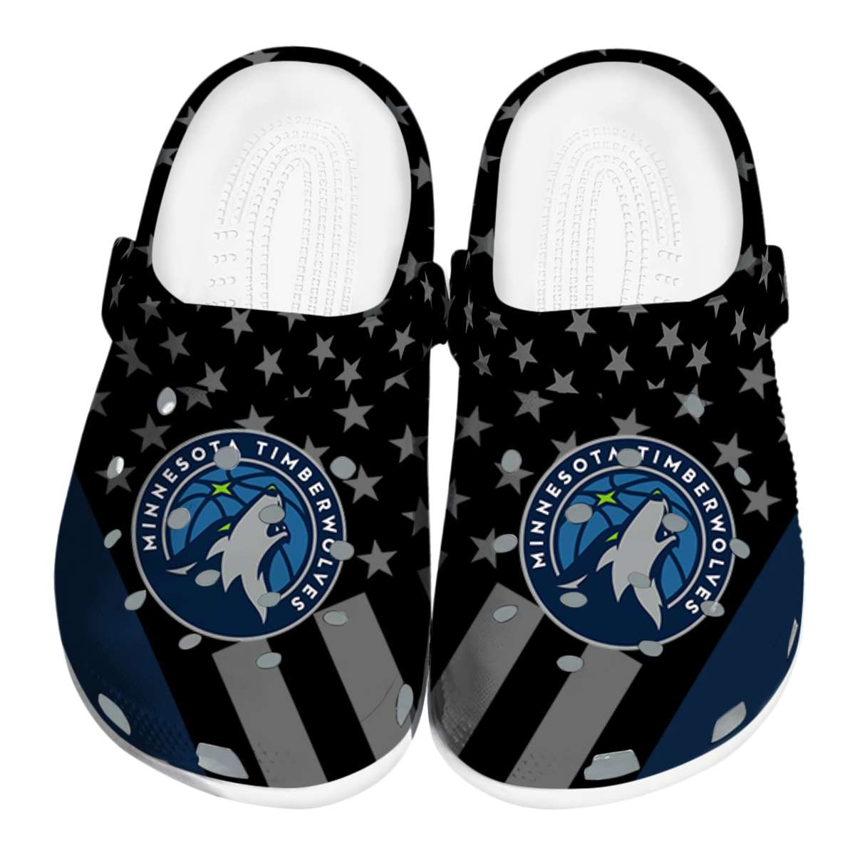 Minnesota Timberwolves NBA Sport Crocs Crocband Clogs Shoes Comfortable For Men Women and Kids