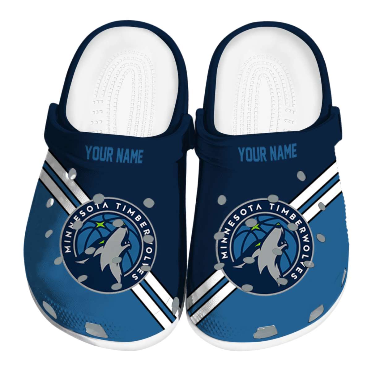 Minnesota Timberwolves NBA Sport Crocs Crocband Clogs Shoes Comfortable For Men Women and Kids