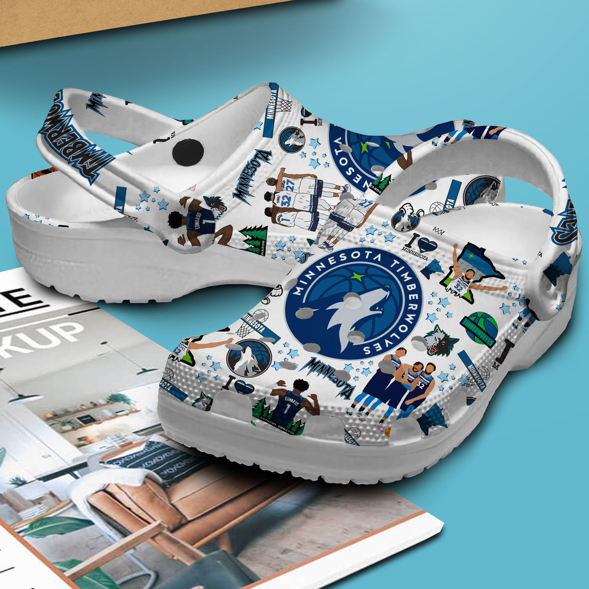 Minnesota Timberwolves NBA Sport Crocs Crocband Clogs Shoes Comfortable For Men Women and Kids - Image 4