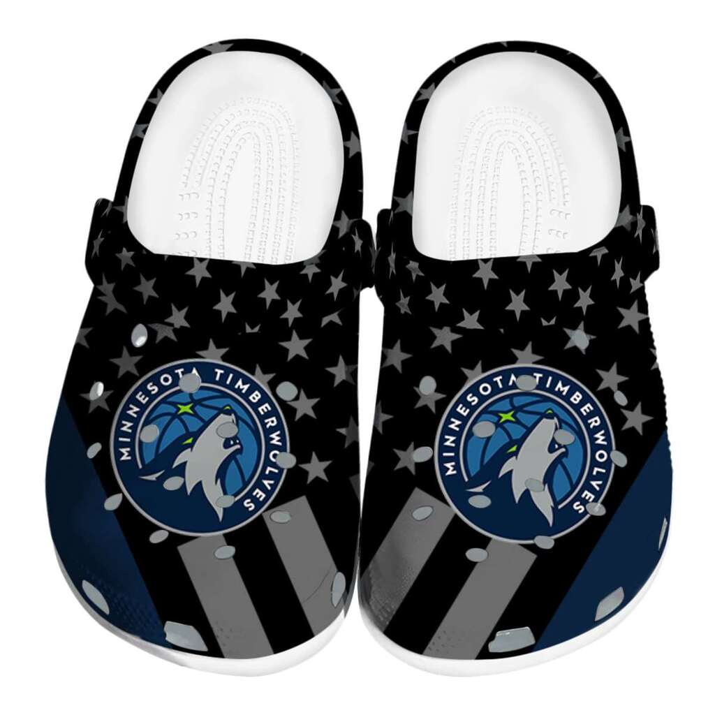 Minnesota Timberwolves Stellar Stripes Theme ClogTVC1801736