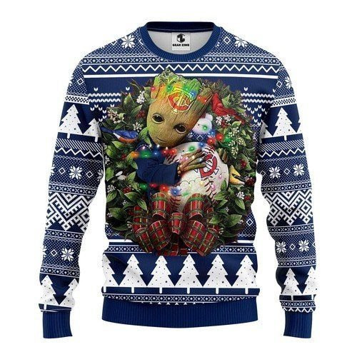Minnesota Twins Groot Hug For Unisex Ugly Christmas Sweater Adult 3D Funny Matching for family