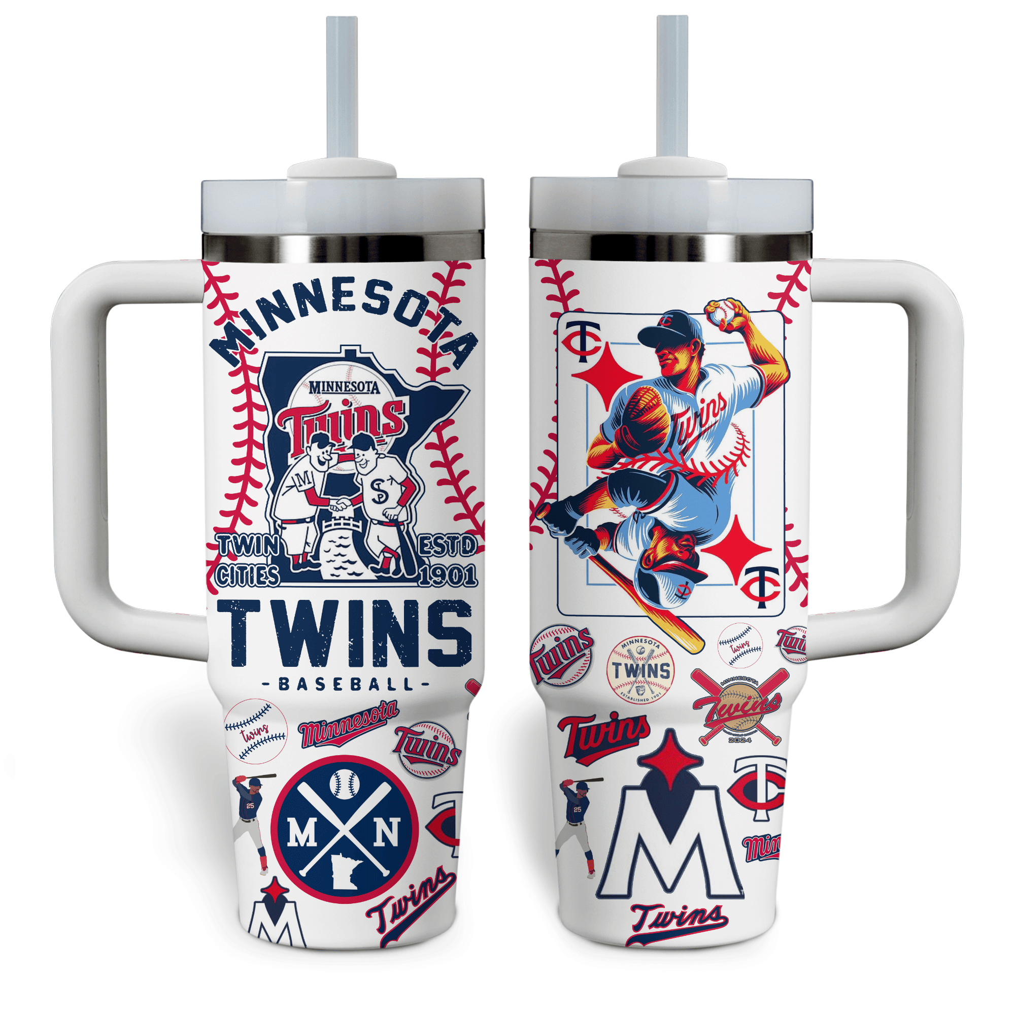 Minnesota Twins MLB Custom Stanley Cup 40 oz 30 oz Tumbler With HandleTVC2301696