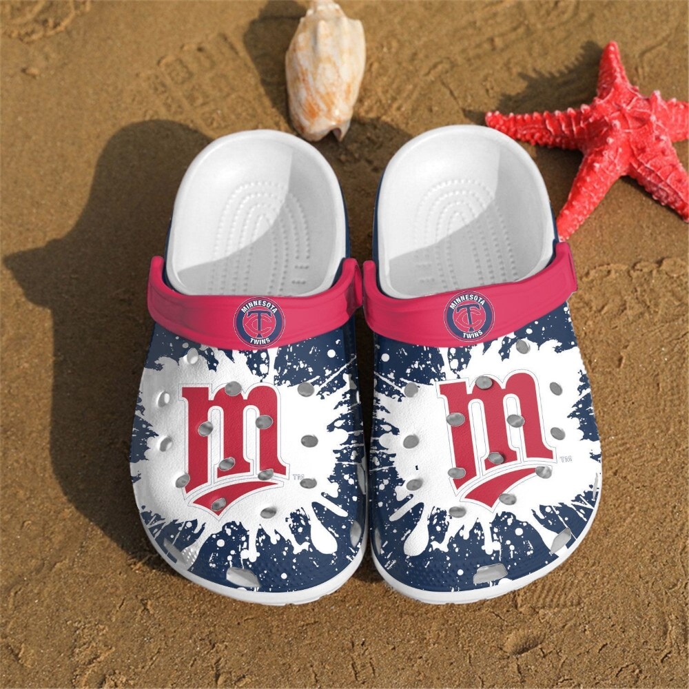 Minnesota Twins MLB Sport Crocs Crocband Clogs Shoes Comfortable For Men Women and Kids