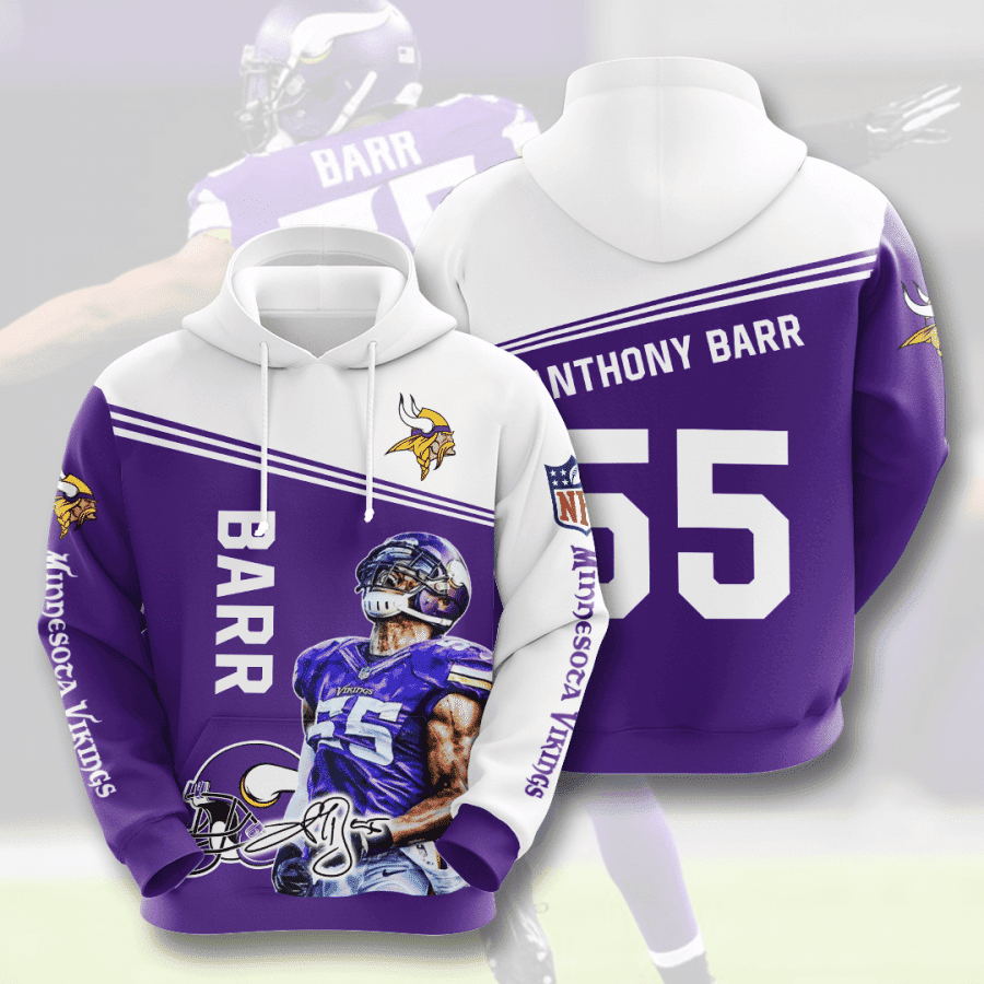 Minnesota Vikings 3D All Over Print Hoodie, Zip Hoodie