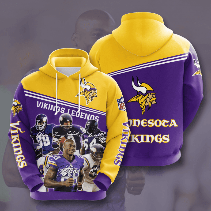 Minnesota Vikings 3D All Over Print Hoodie, Zip Hoodie