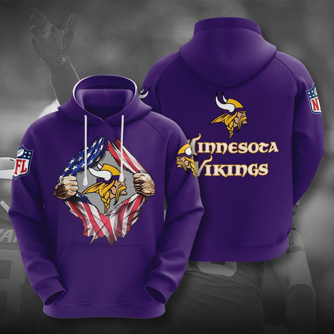 Minnesota Vikings 3D All Over Print Hoodie, Zip Hoodie