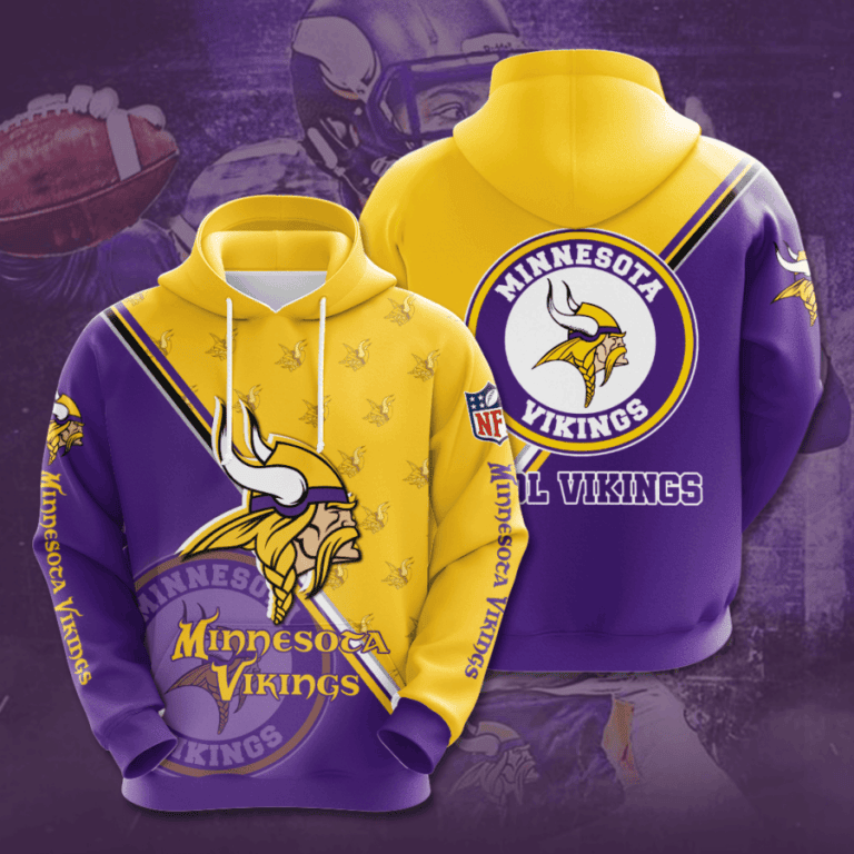 Minnesota Vikings 3D All Over Print Hoodie, Zip Hoodie