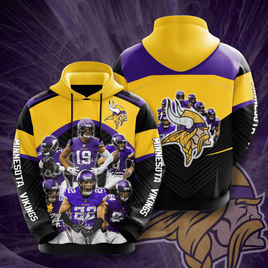 Minnesota Vikings 3D All Over Print Hoodie, Zip Hoodie