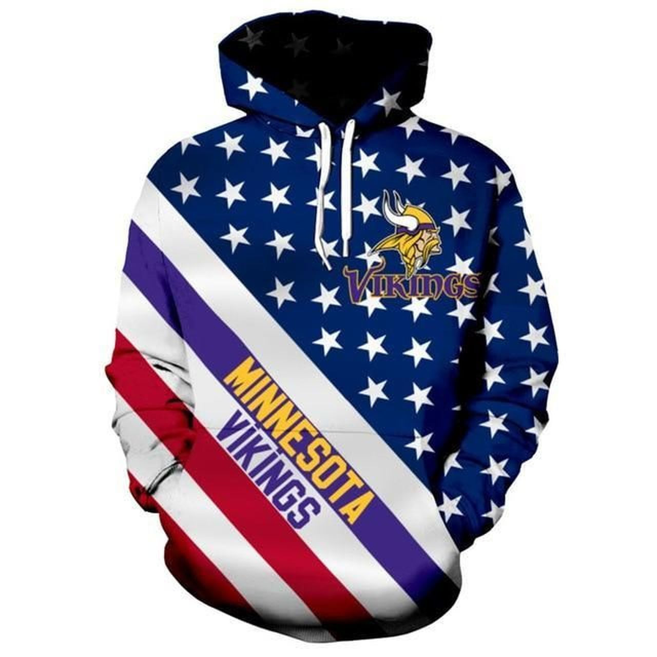 Minnesota Vikings 3D All Over Print Hoodie, Zip Hoodie
