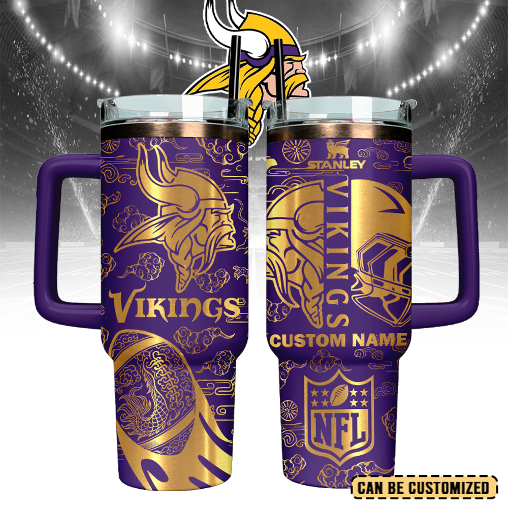 Minnesota Vikings Custom Stanley Cup 40 oz 30 oz Tumbler With HandleTVC2301108