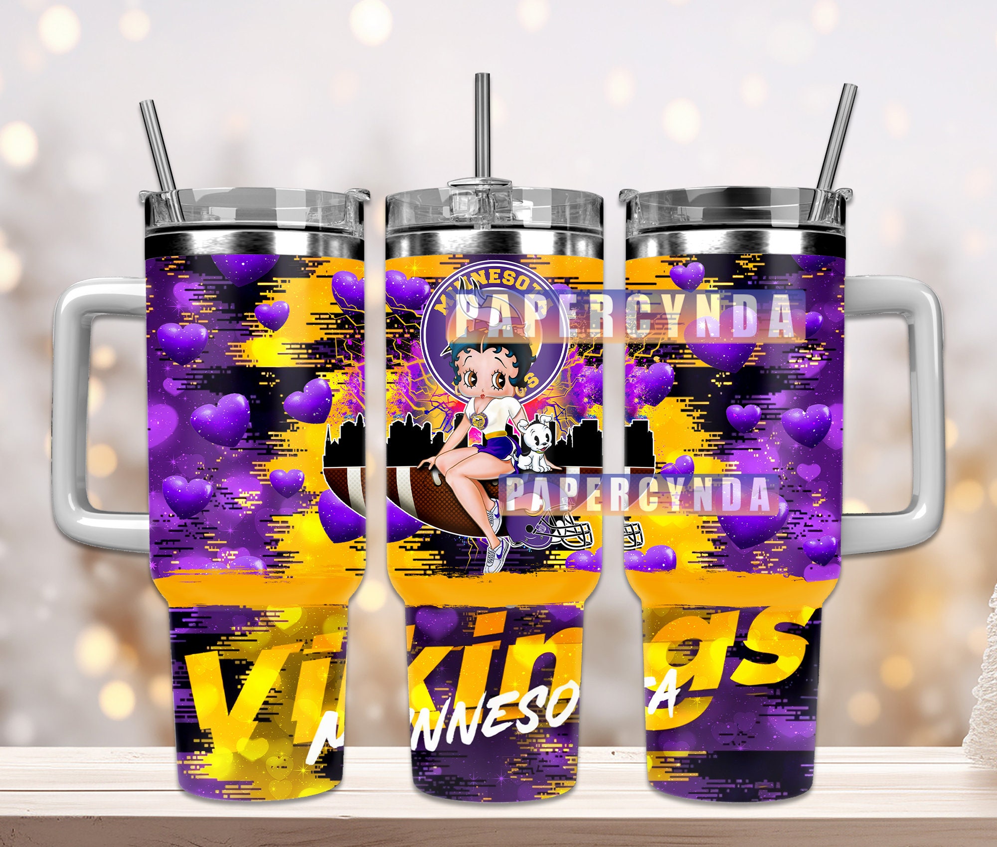 Minnesota Vikings Custom Stanley Cup 40 oz 30 oz Tumbler With HandleTVC2301843