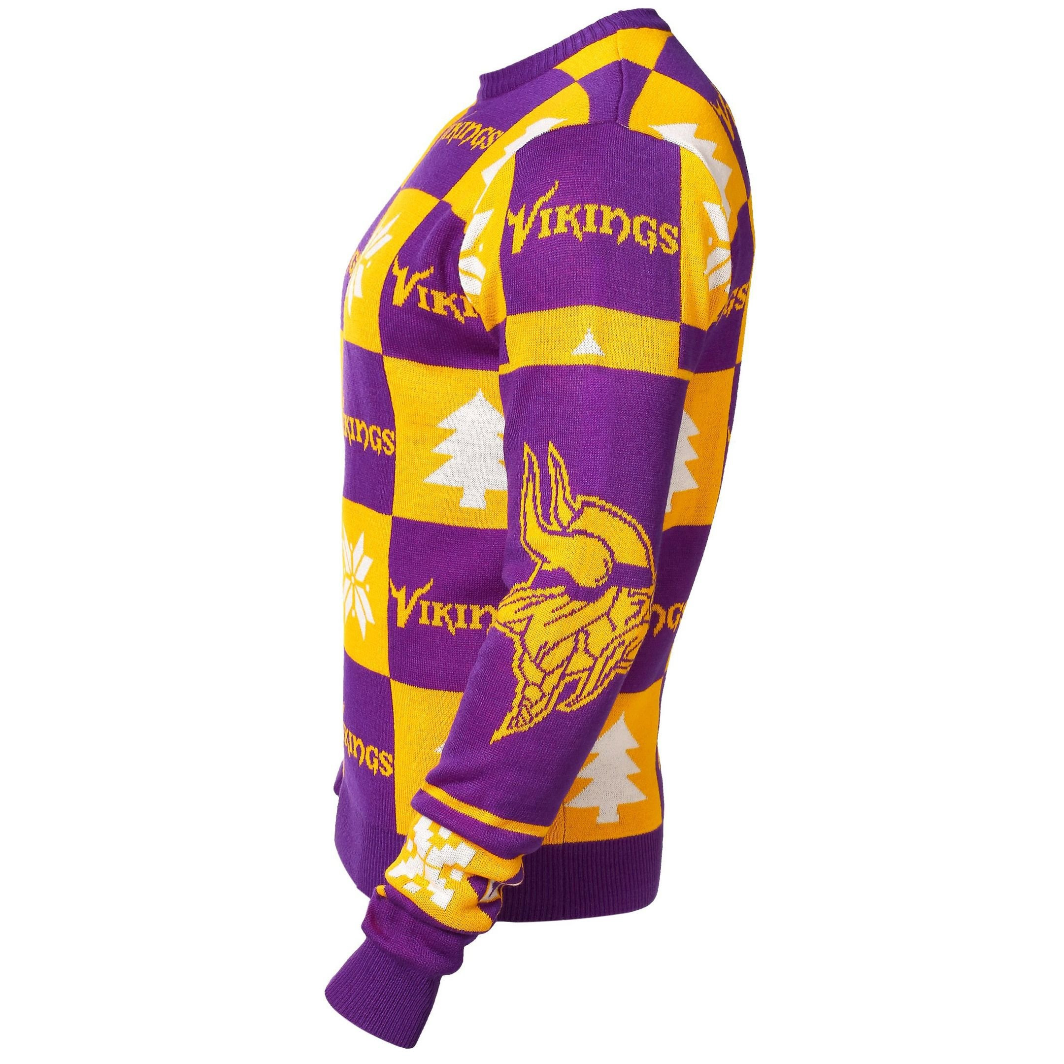 Minnesota Vikings Forever Collectibles Ugly Christmas Sweater Adult 3D Funny Matching for family - Image 3